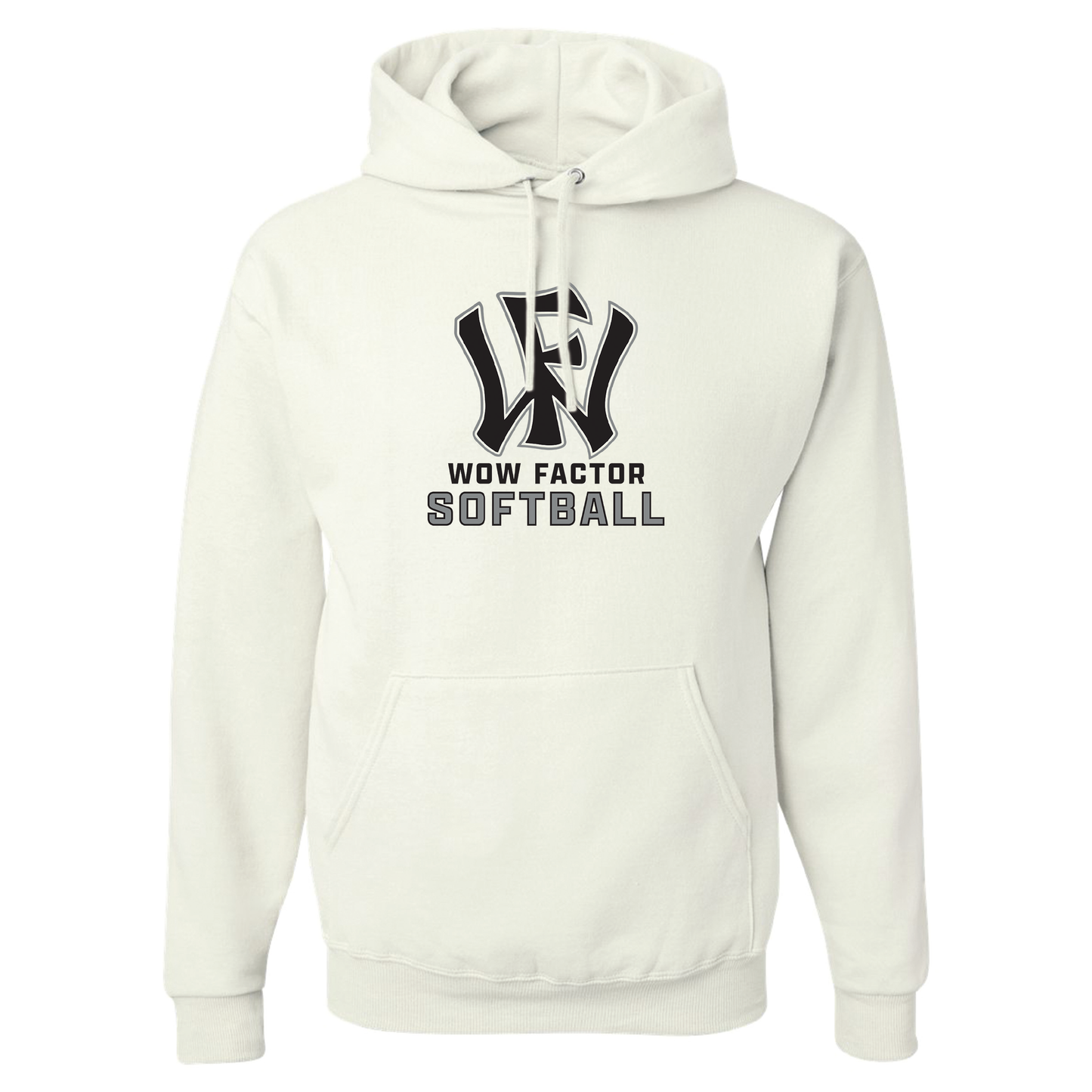 Wow Factor Softball - White Hoodie