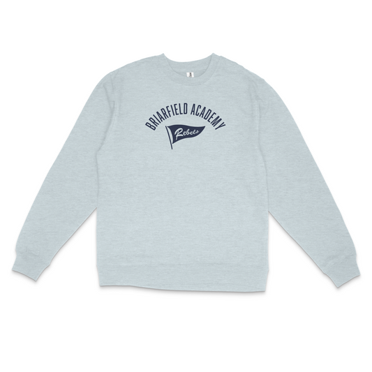 Flag Crewneck - Grey Heather