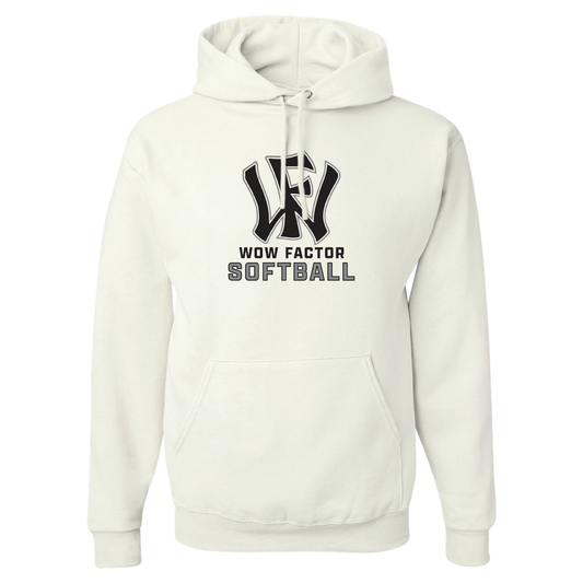 Wow Factor Softball - White Hoodie
