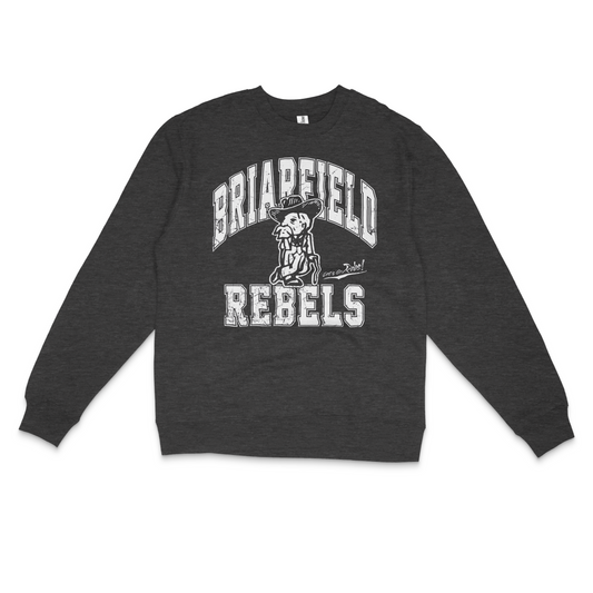 Throwback Crewneck - Heather Charcoal